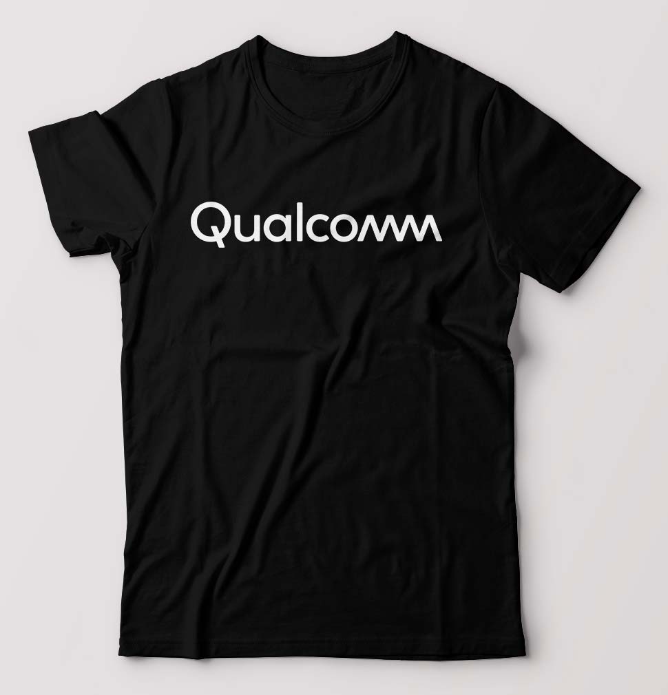qualcomm T-Shirt for Men-Black-Ektarfa.online