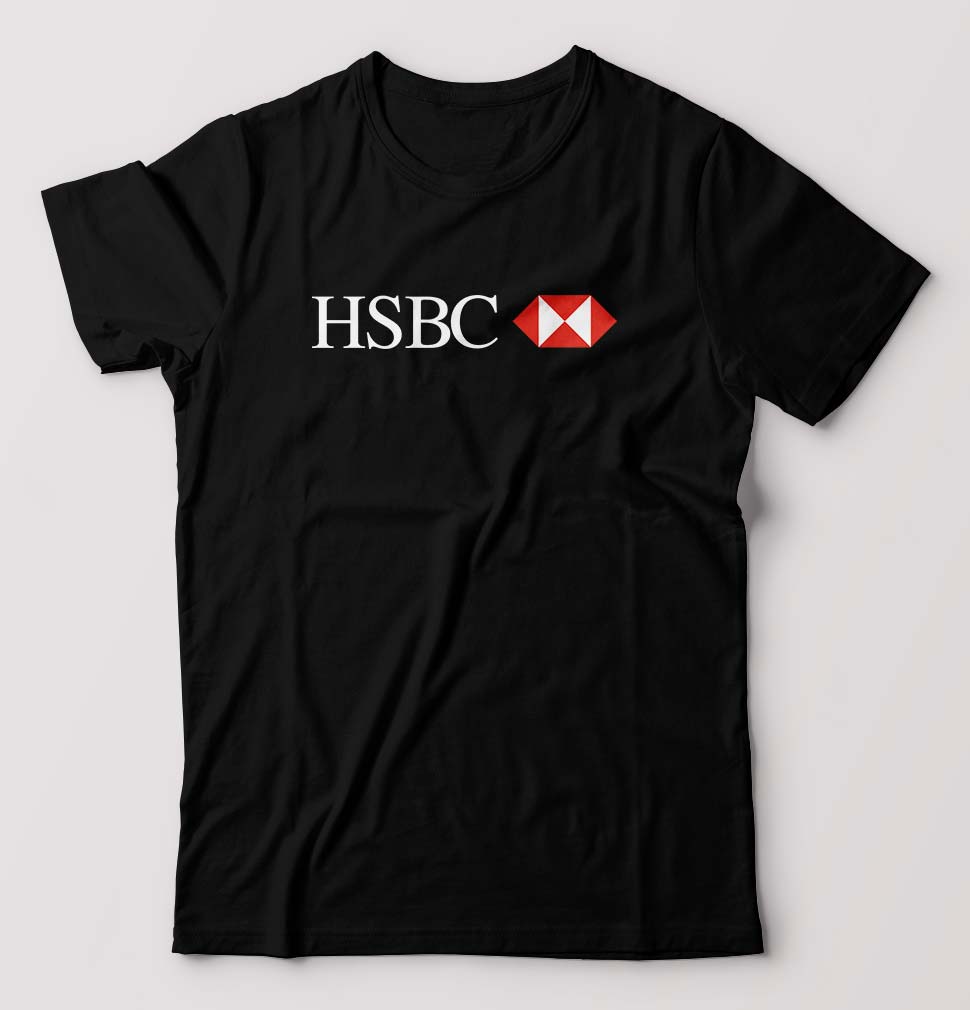 hsbc T-Shirt for Men-Black-Ektarfa.online