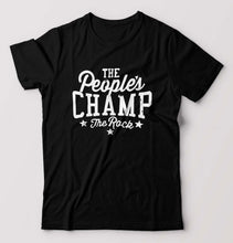 Load image into Gallery viewer, The Rock - The People&#39;s Champ T-Shirt for Men-Black-Ektarfa.online
