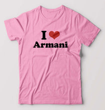 Load image into Gallery viewer, I Love Armani T-Shirt for Men-Light Baby Pink-Ektarfa.online
