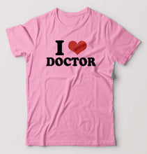 Load image into Gallery viewer, I LOVE DOCTOR T-Shirt for Men-Light Baby Pink-Ektarfa.online
