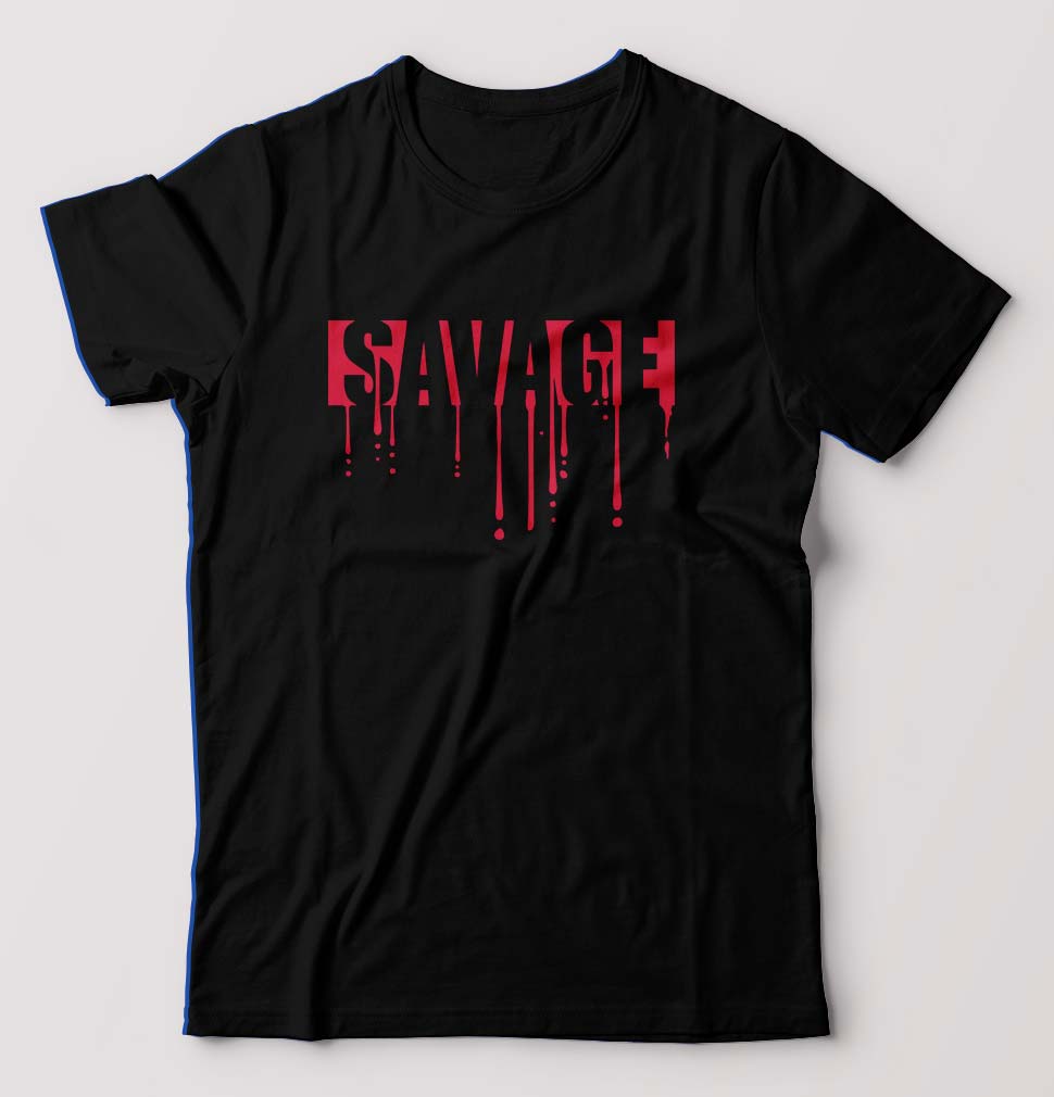 savage T-Shirt for Men-Black-Ektarfa.online