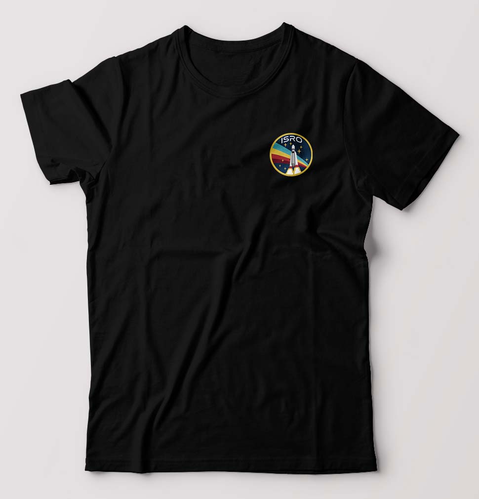 Isro T-Shirt for Men-Black-Ektarfa.online