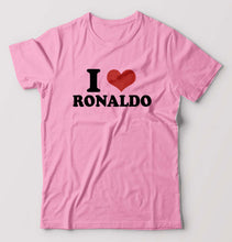 Load image into Gallery viewer, I LOVE RONALDO T-Shirt for Men-Light Baby Pink-Ektarfa.online
