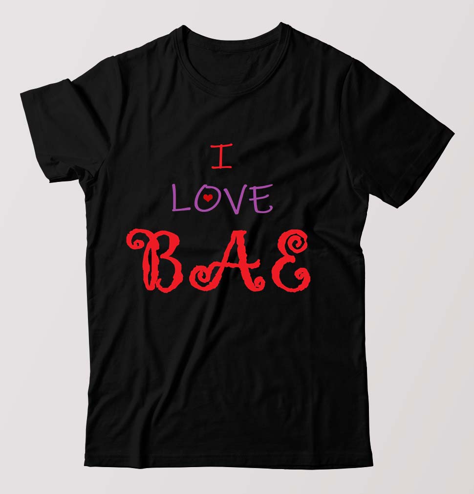 love BAE T-Shirt for Men-Black-Ektarfa.online