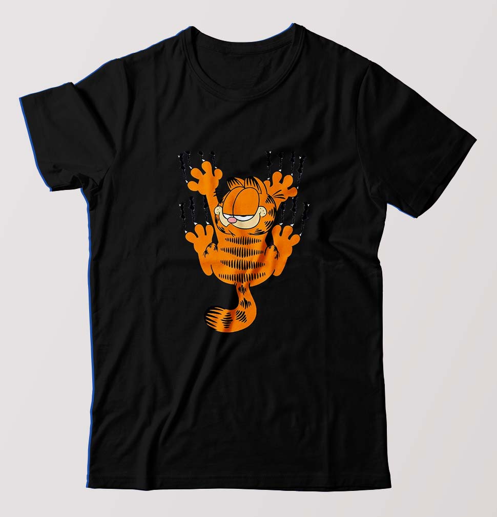 Garfield T-Shirt for Men-Black-Ektarfa.online