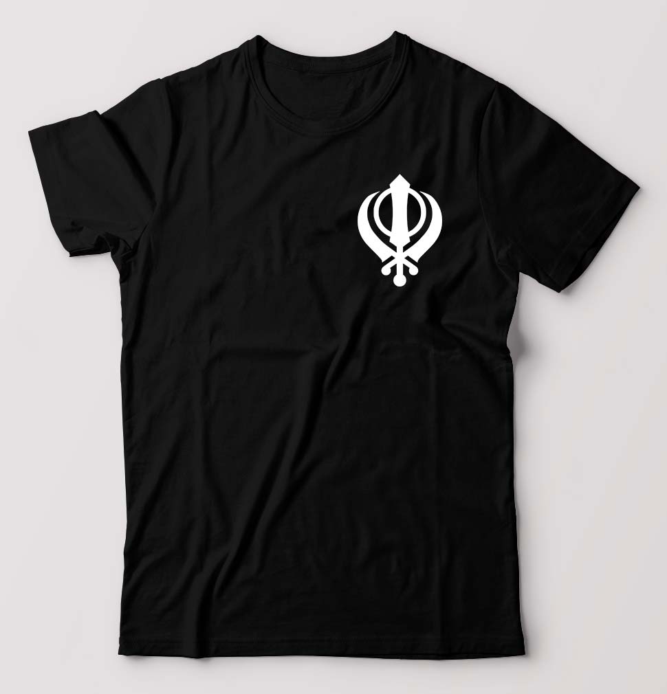 sikh T-Shirt for Men-Black-Ektarfa.online