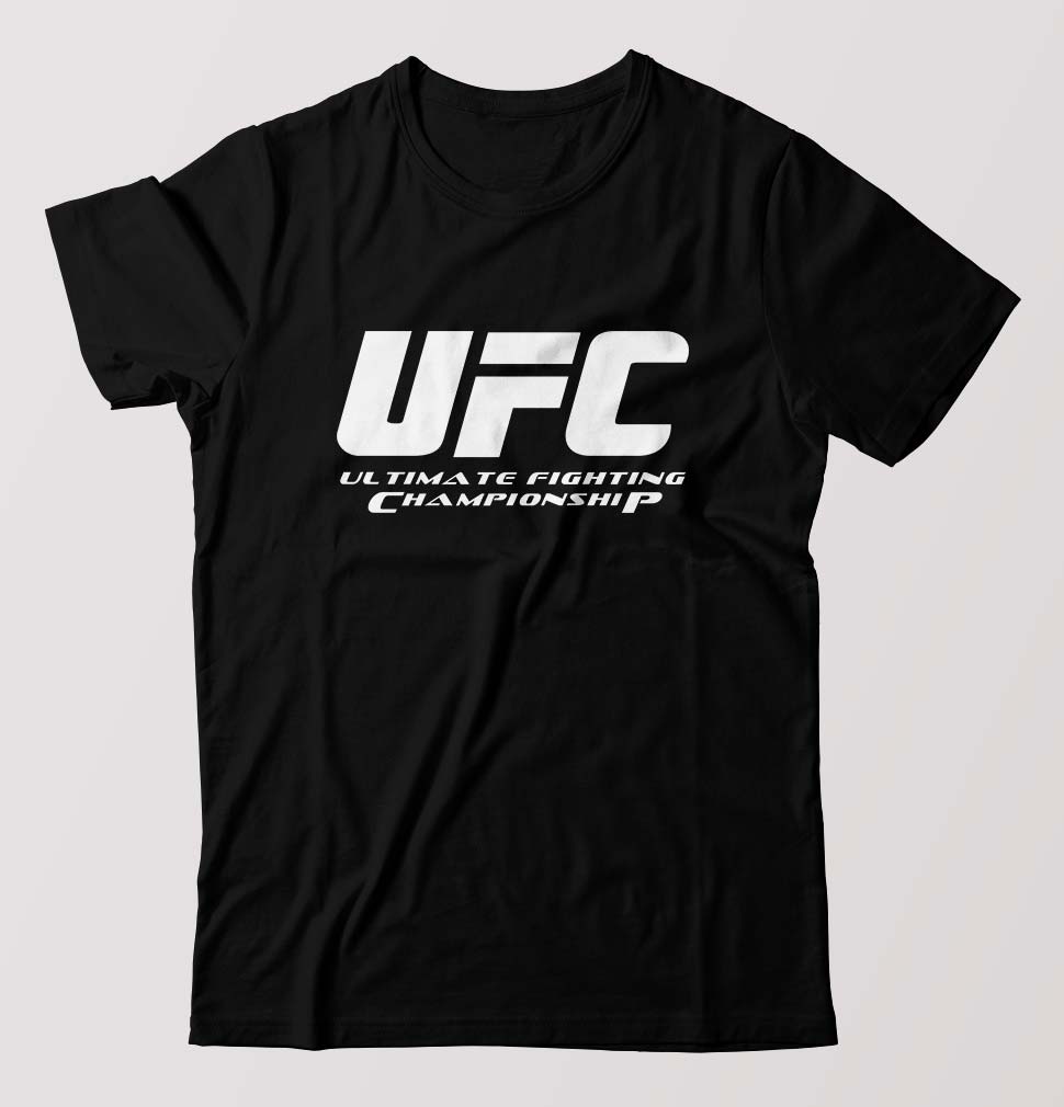 UFC T-Shirt for Men-Black-Ektarfa.online
