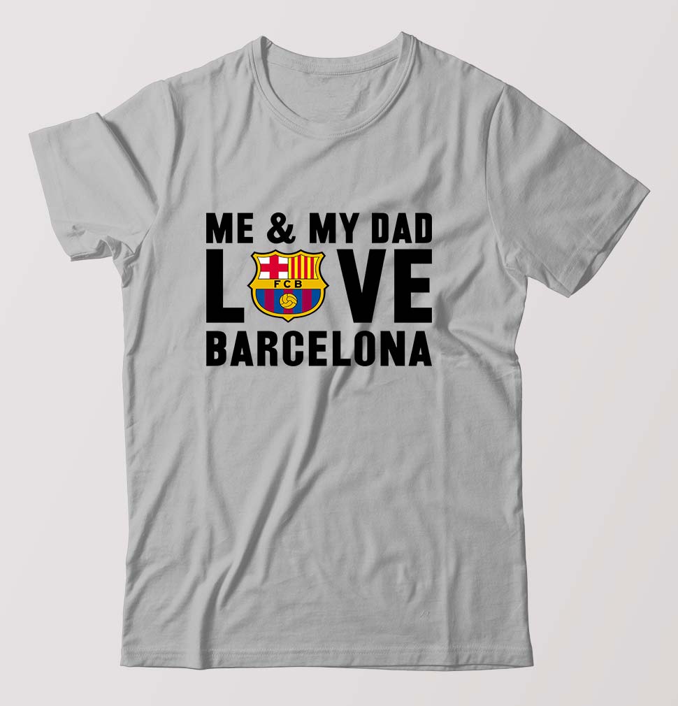 Love Barcelona T-Shirt for Men-Grey Melange-Ektarfa.online