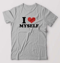 Load image into Gallery viewer, I LOVE MYSELF T-Shirt for Men-Grey Melange-Ektarfa.online
