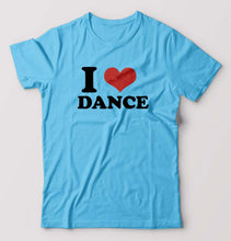 Load image into Gallery viewer, I LOVE DANCE T-Shirt for Men-Light Blue-Ektarfa.online
