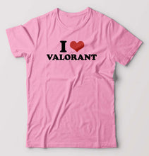 Load image into Gallery viewer, I LOVE VALORANT T-Shirt for Men-Light Baby Pink-Ektarfa.online
