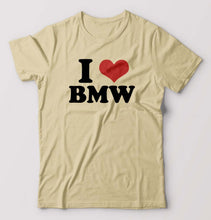 Load image into Gallery viewer, I LOVE BMW T-Shirt for Men-Beige-Ektarfa.online
