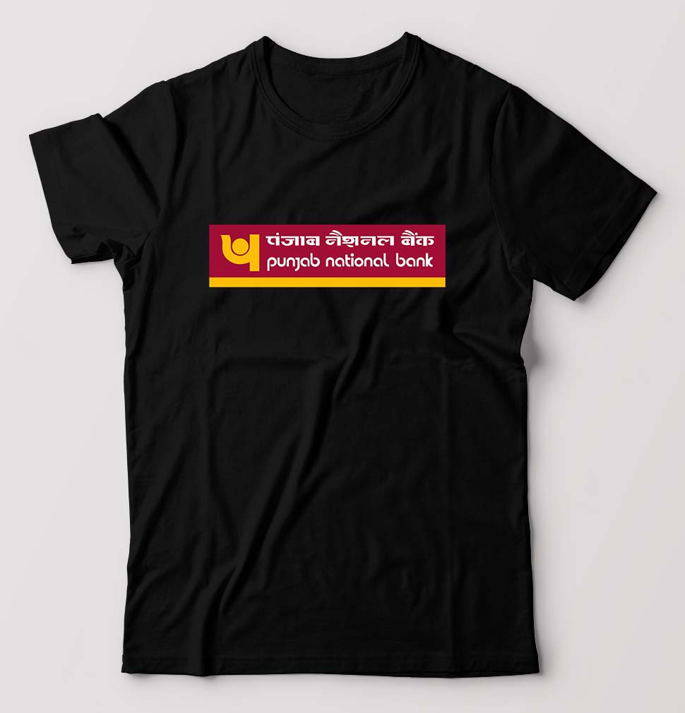 Punjab national bank (PNB) T-Shirt for Men-Black-Ektarfa.online