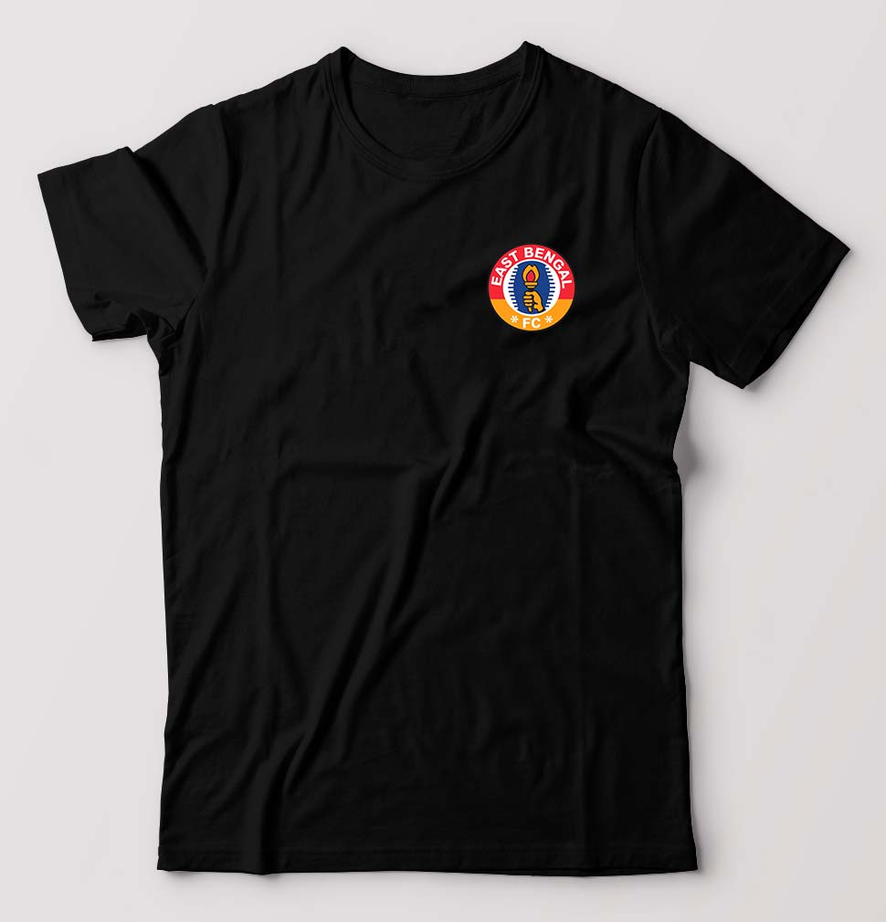 East Bengal FC T-Shirt for Men-Black-Ektarfa.online
