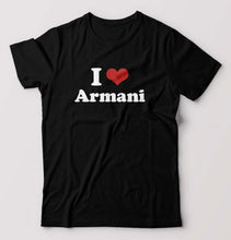 Load image into Gallery viewer, I Love Armani T-Shirt for Men-Black-Ektarfa.online
