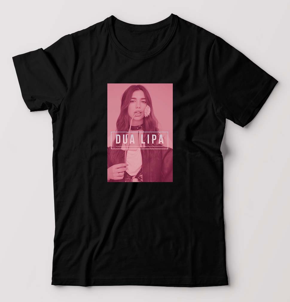 dua lipa T-Shirt for Men-Black-Ektarfa.online