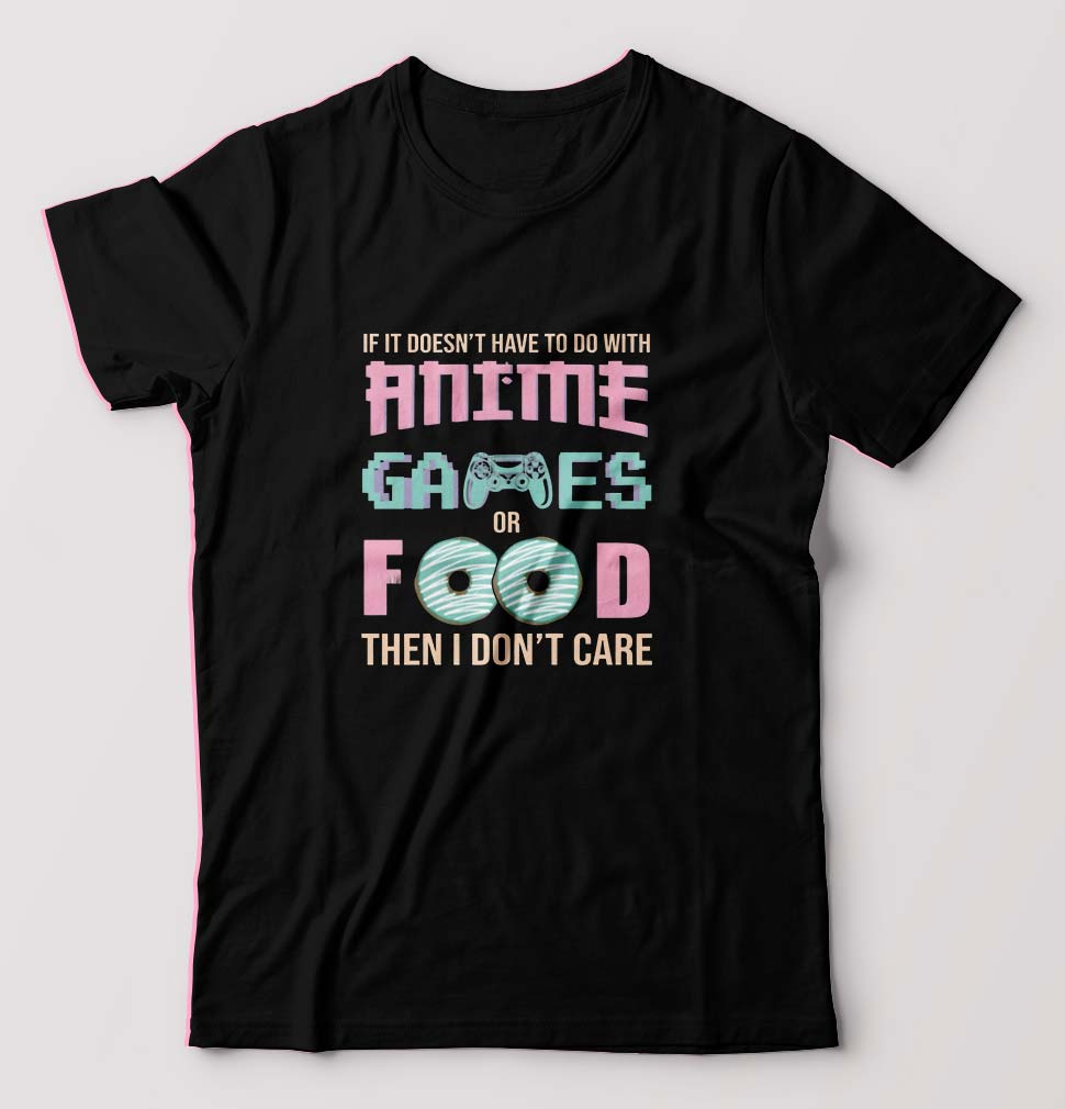 Anime Games or Food T-Shirt for Men