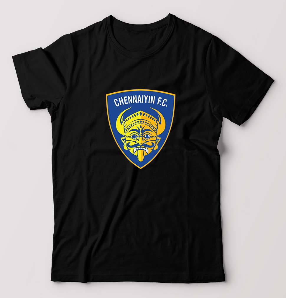 chennaiyin FC T-Shirt for Men-Black-Ektarfa.online