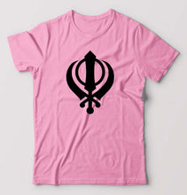 Load image into Gallery viewer, sikh T-Shirt for Men-Light Baby Pink-Ektarfa.online
