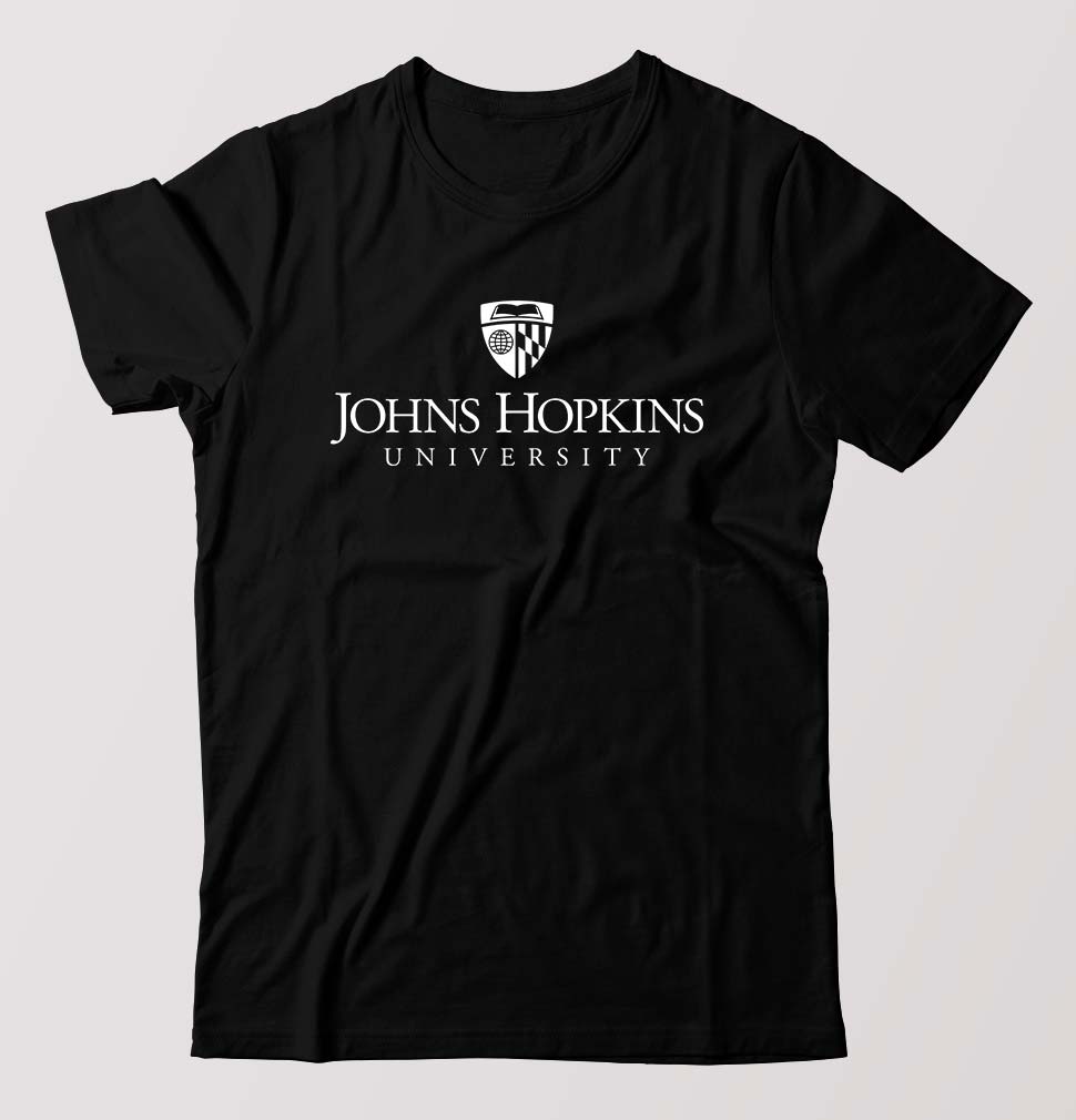 johns hopkins university T-Shirt for Men-Black-Ektarfa.online
