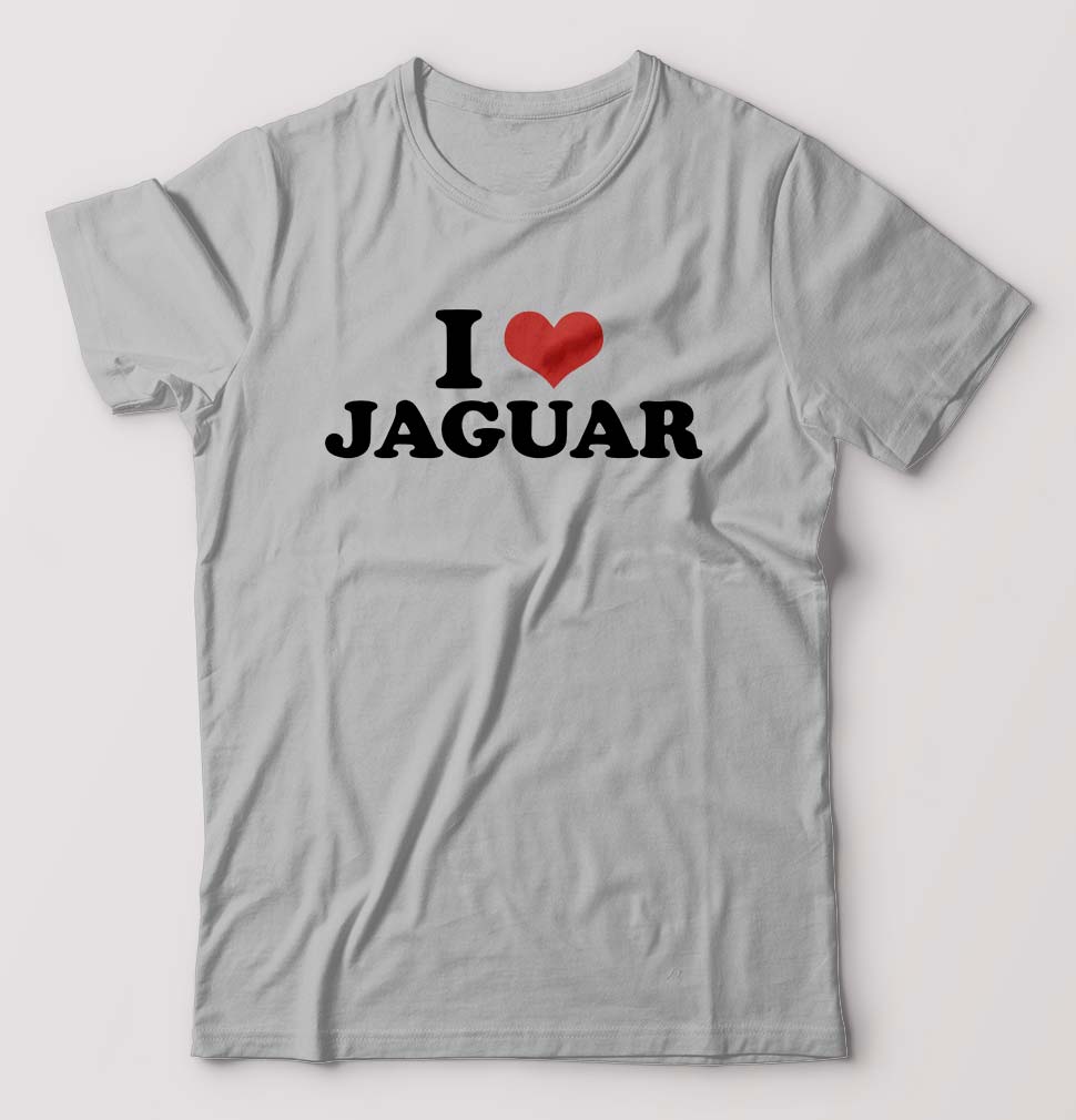 I LOVE JAGUAR T-Shirt for Men-Grey Melange-Ektarfa.online