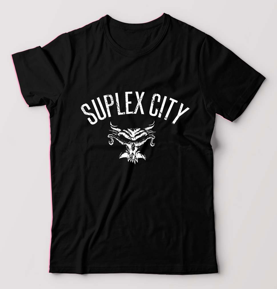 WWE Brock Lesnar Suplex City T-Shirt for Men-Black-Ektarfa.online