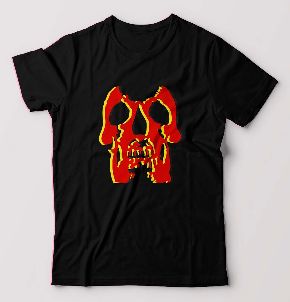 Deftones Skull T-Shirt for Men-Black-Ektarfa.online