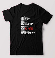 Load image into Gallery viewer, Eat Sleep Anime Repeat T-Shirt for Men
