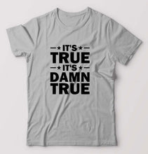 Load image into Gallery viewer, kurt angle it&#39;s true it&#39;s damn true T-Shirt for Men-Grey Melange-Ektarfa.online
