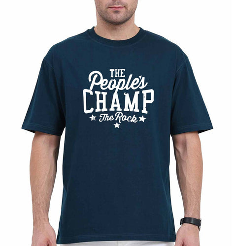 The Rock - The People's Champ Oversized T-Shirt for Men-Ektarfa.online