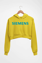 Load image into Gallery viewer, siemens Crop HOODIE FOR WOMEN-Mustard Yellow-Ektarfa.online
