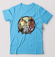 Load image into Gallery viewer, Grand Theft Auto (GTA) T-Shirt for Men-Light Blue-Ektarfa.online
