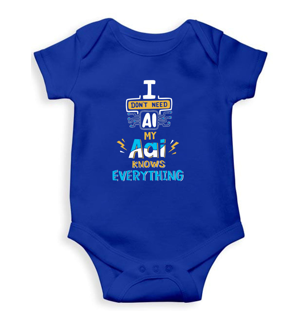 Artificial intelligence (AI) Aai Kids Romper For Baby Boy/Girl