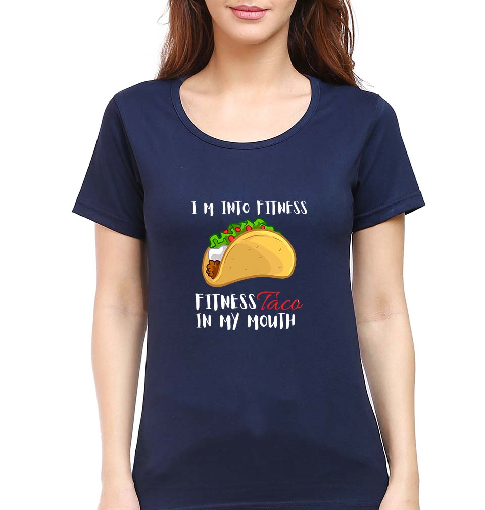 Taco T-Shirt for Women-Navy Blue-Ektarfa.online