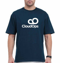 Load image into Gallery viewer, CloudOps Oversized T-Shirt for Men-Petrol Blue-Ektarfa.online
