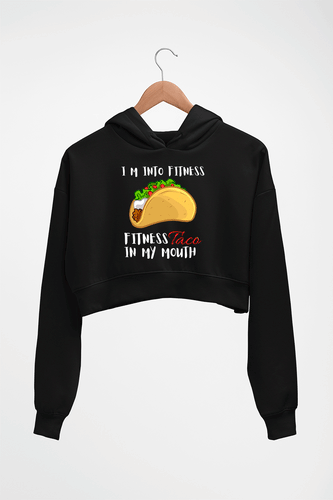 Taco Crop HOODIE FOR WOMEN-Black-Ektarfa.online
