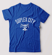 Load image into Gallery viewer, WWE Brock Lesnar Suplex City T-Shirt for Men-Royal Blue-Ektarfa.online
