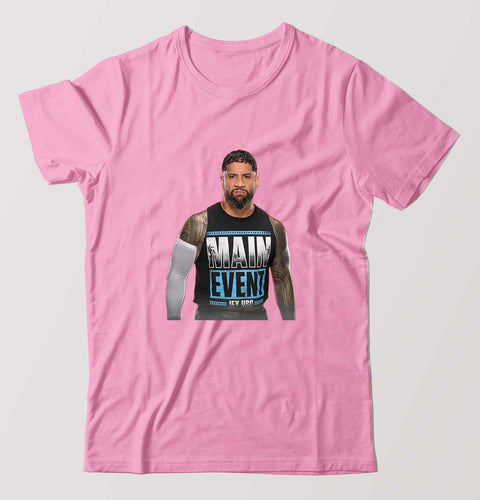 jey uso T-Shirt for Men-Light Baby Pink-Ektarfa.online