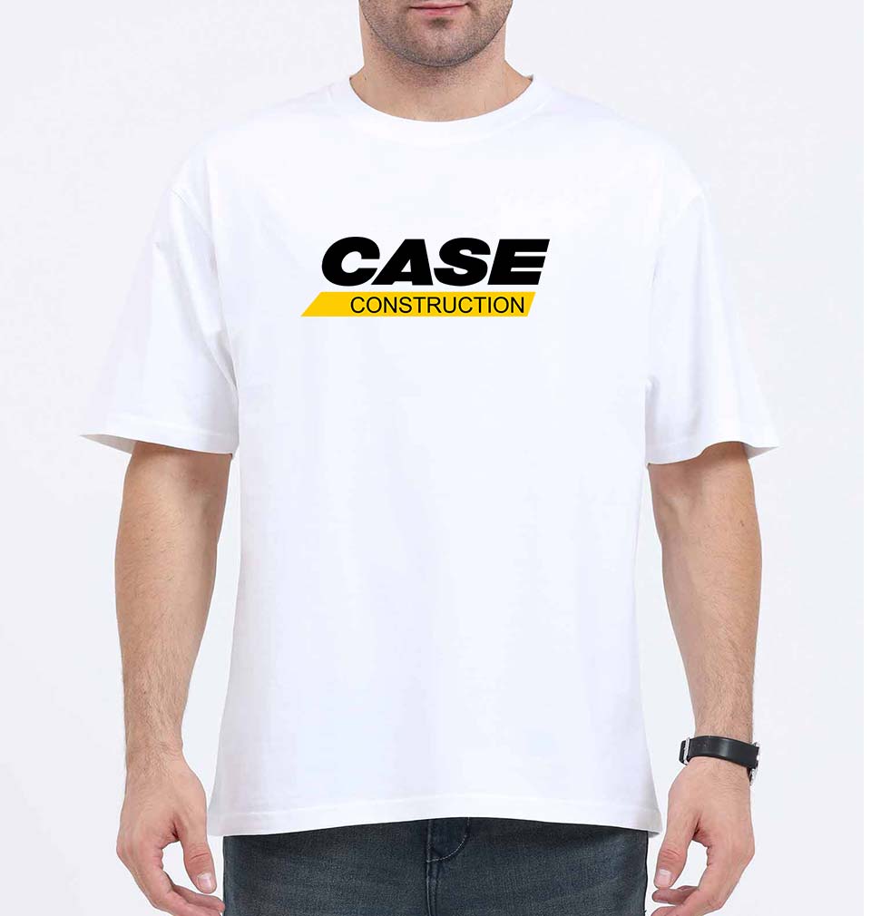 case construction Oversized T-Shirt for Men-White-Ektarfa.online