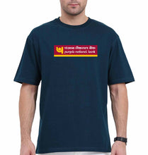Load image into Gallery viewer, Punjab national bank (PNB) Oversized T-Shirt for Men-Petrol Blue-Ektarfa.online
