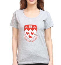 Load image into Gallery viewer, McGill University T-Shirt for Women-Grey Melange-Ektarfa.online
