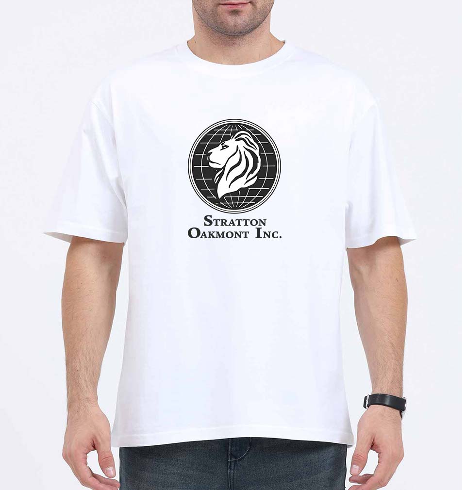 Stratton Oakmont Oversized T-Shirt for Men-White-Ektarfa.online