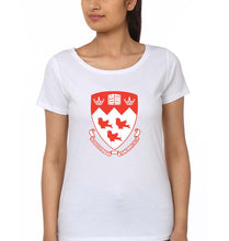 Load image into Gallery viewer, McGill University T-Shirt for Women-White-Ektarfa.online
