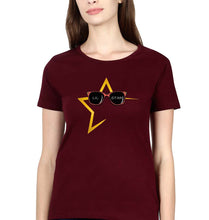 Load image into Gallery viewer, Lil Star T-Shirt for Women-Maroon-Ektarfa.online
