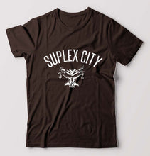 Load image into Gallery viewer, WWE Brock Lesnar Suplex City T-Shirt for Men-Coffee Brown-Ektarfa.online
