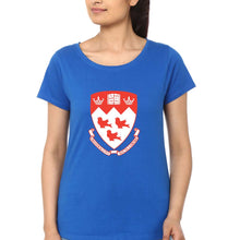 Load image into Gallery viewer, McGill University T-Shirt for Women-Royal Blue-Ektarfa.online
