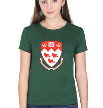 Load image into Gallery viewer, McGill University T-Shirt for Women-Dark Green-Ektarfa.online
