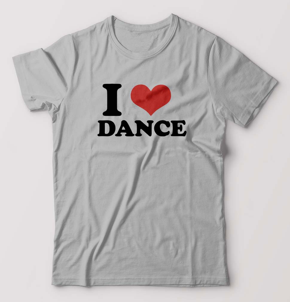 I LOVE DANCE T-Shirt for Men-Grey Melange-Ektarfa.online