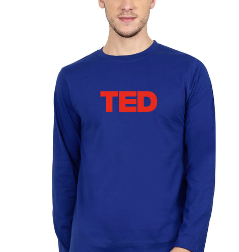 TED Full Sleeves T-Shirt for Men-royal blue-Ektarfa.online